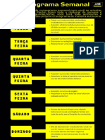 Segunda Feira: Cronograma Semanal