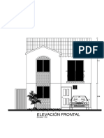 Elevación Frontal: Escala: 1:50