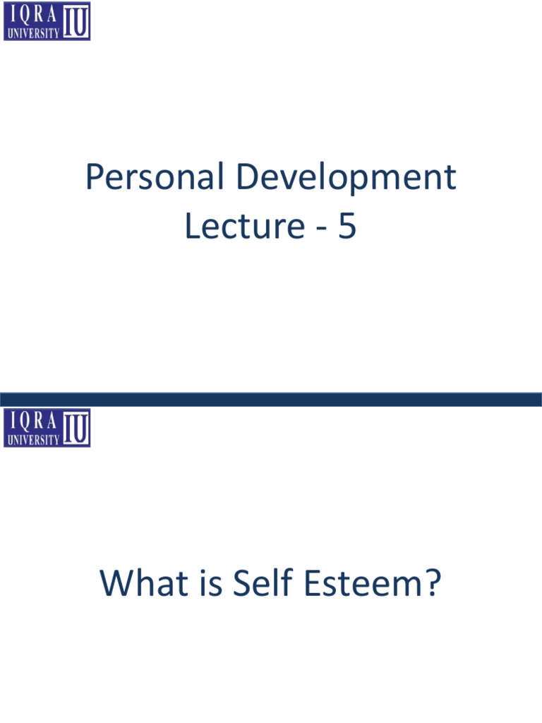 Understanding Self-Esteem and Growth | PDF | Self Esteem | Psychology