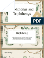 M6 - Diphthongs and Triphthongs