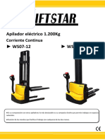 Apilador Eléctrico 1.200Kg: Corriente Continua