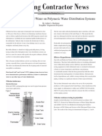 Effects of Chlorinated Water On Polymeric Water Distribution Systems