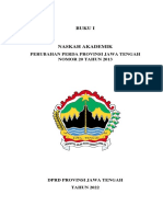 Buku I: Perubahan Perda Provinsi Jawa Tengah Nomor 20 Tahun 2013