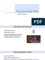 Bài 1B: T o N I Dung Slide