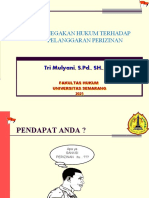 Penegakan Hukum Terhadap Pelanggaran Perizinan: Tri Mulyani, S.PD., SH., MH