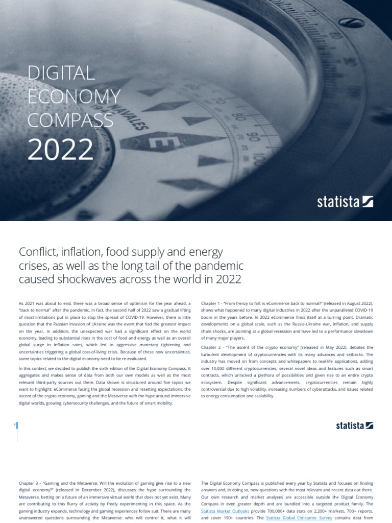 Study - Id128160 - Digital Economy Compass 2022 | PDF | Cost Of Living | E  Commerce