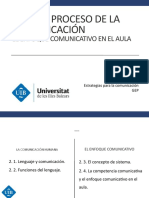 Tema 2. Proceso de La Comunicación: El Enfoque Comunicativo en El Aula