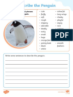 Choose The Words and Phrases That Describe The Penguin