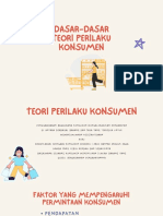 Dasar-Dasar Teori Perilaku Konsumen