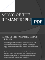 Music of The Romantic Period