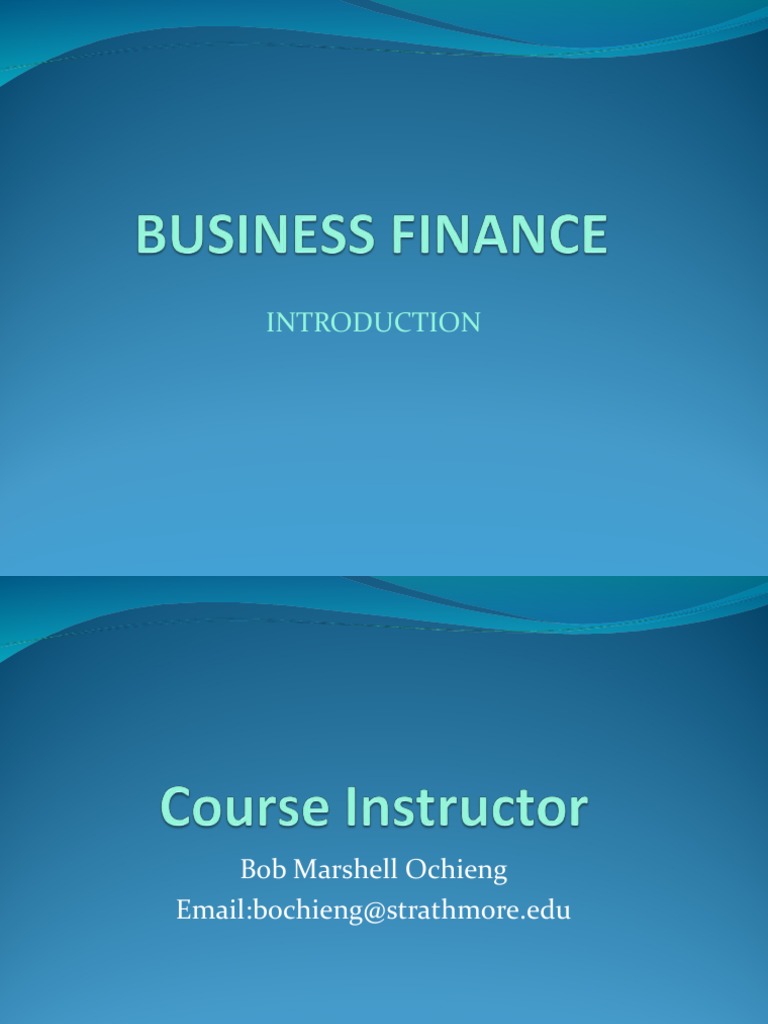Intro to business finance pdf dividend economies