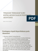 Tinjauan Terhadap Ilmu Keprilakuan Daalm Perspektif Akuntansi