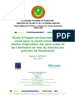 Etude d Impact Environnemental Et Social Pour La Construction d Une Station d Epuration Des Eaux Usees Et de l Emissaire en Mer Du Marche Aux Poissons de Nouakchott