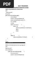 Java Programs