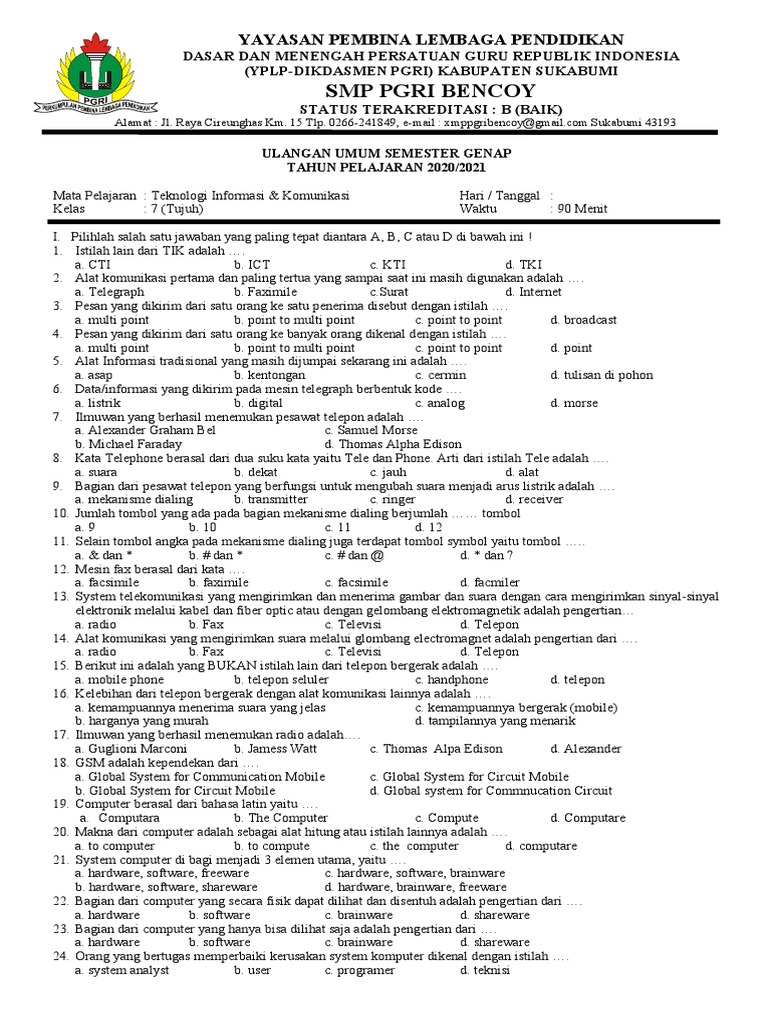 Tik kelas 7 20 21 pdf