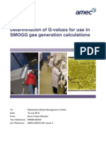 Determination of G-Values For Use in SMOGG Gas Generation Calculations