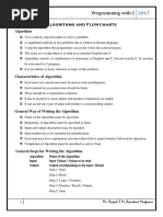 Algorithms & Folwcharts