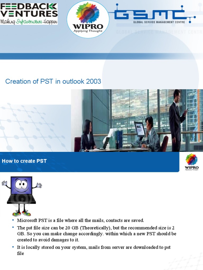 How to create pst pdf