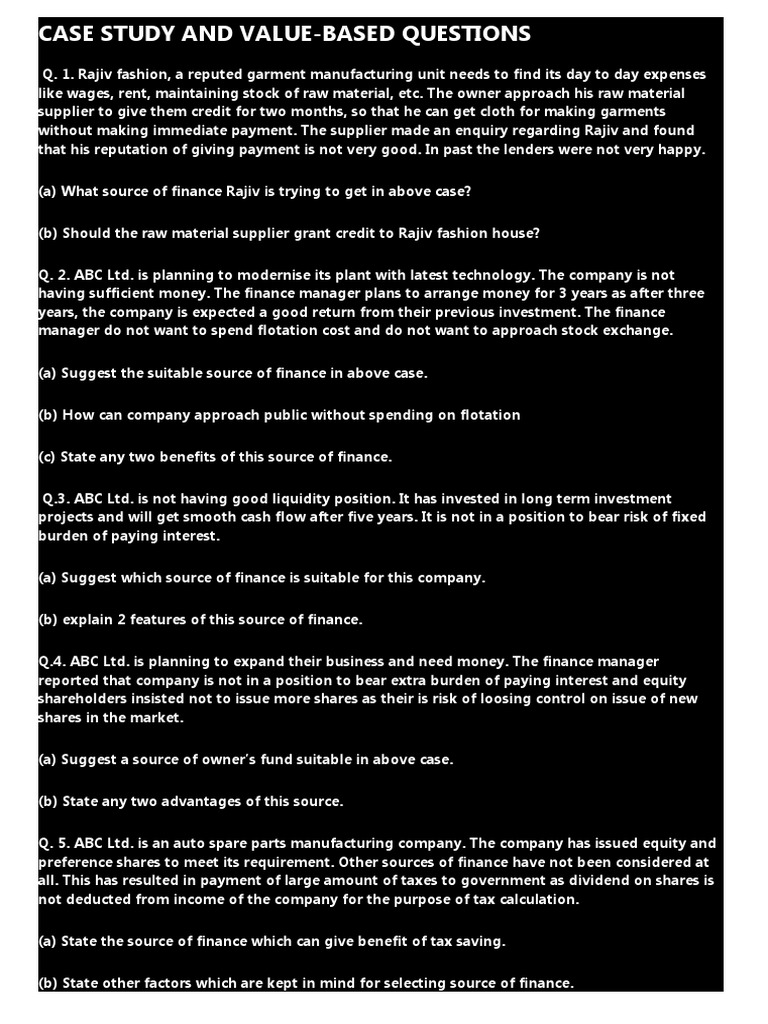 Finance Strategies for Business Growth | PDF