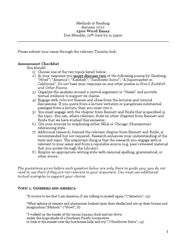 MoR 1500 Word Essay 2022 | Download Free PDF | Essays | Argument