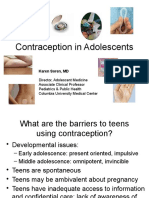 Contraception in Adolescents: Karen Soren, MD