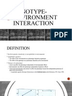 Genotype-Environment Interaction