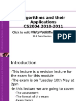 CS0004 16.1 Exam Revsion (2010-2011)