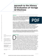 Approach To The History and Evaluation of Vertigo.4