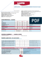 Especificaciones técnicas del láser de motorización lineal Mécanuméric LASPID