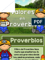 Serie Valores en Proverbios Presentación