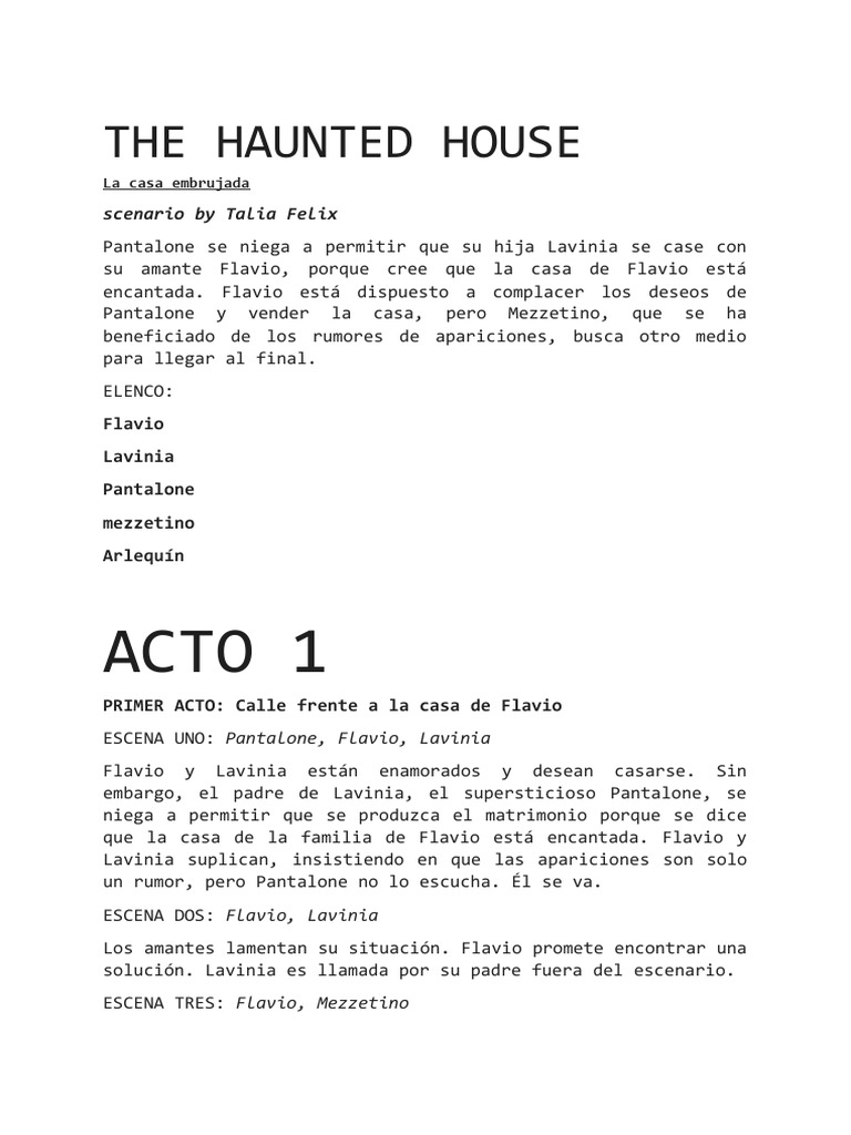 The Haunted House | PDF