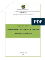 Projeto de Curso Tecnologia de Alimentos