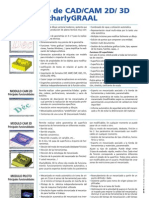 Información técnica del programa de CAD/CAM CharlyGraal, en castellano
