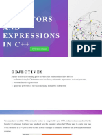 Operators AND Expressions IN C++
