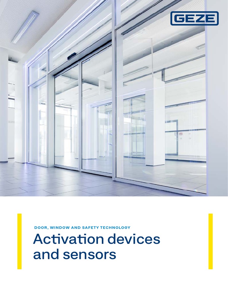 GEZE Produktprospekt EN 39167 | PDF | Switch | Remote Control