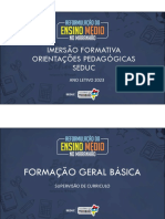 Imersão Formativa Orientações Pedagógicas Seduc: Ano Letivo 2023