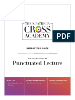 Punctuated Lecture: Instructor'S Guide