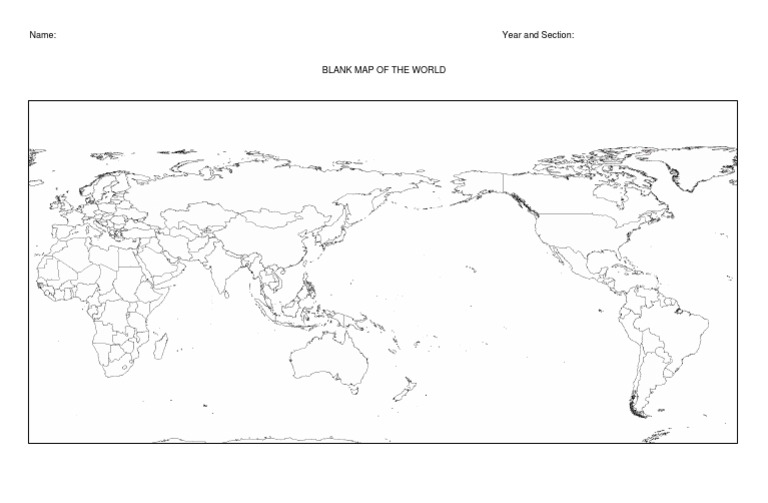 Blank Map Of The World PDF 1711883877