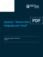 Apunte: Desarrollo Del Lenguaje Por Nivel