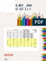 VOCABULARY AND SPELLING Q1 L1.1 KEY TERMS