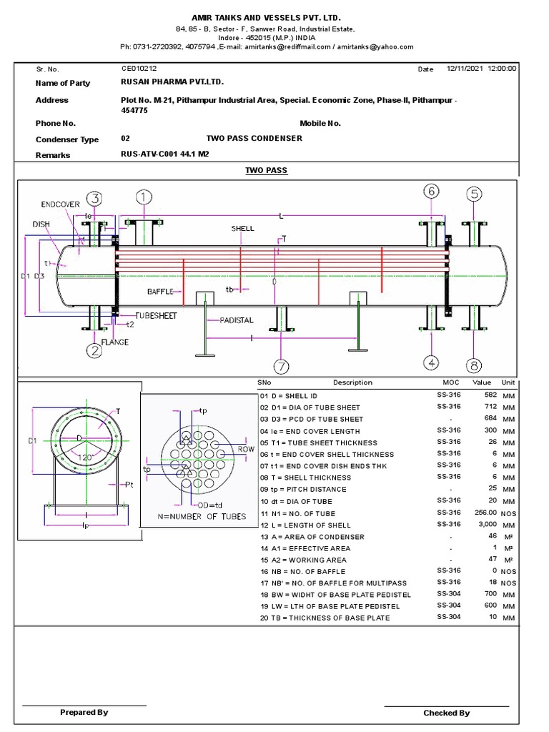 Condenser 44m2 PDF Chemistry Plumbing