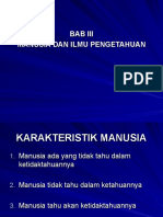 Bab Iii Manusia Dan Ilmu Pengetahuan