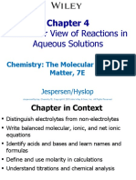 Molecular View of Reactions in Aqueous Solutions