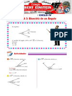 SEMANA 3: Bisectriz de Un Ángulo: Geometría / Ciclo Iv