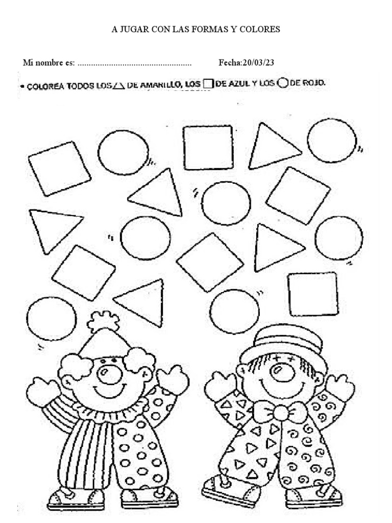 A Jugar Con Las Formas y Colores | PDF