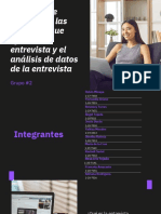 Los Tipos de Entrevista, Las Variables Que Afectan La Entrevista y El Análisis de Datos de La Entrevista