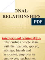 Personal Relationships