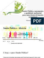 Saúde Pública, Saneamento e Qualidade Ambiental para Uma Desenvolvimento Sustentável