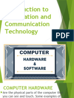 Introduction To Information and Communication Technology
