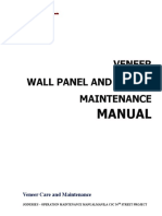 Veneer Wall Panel and Sheets Maintenance: Manual